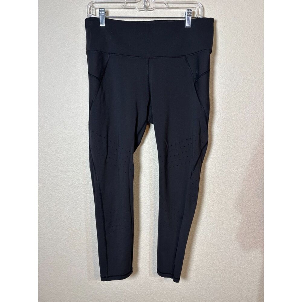 athleta womens leggings with holes size L black